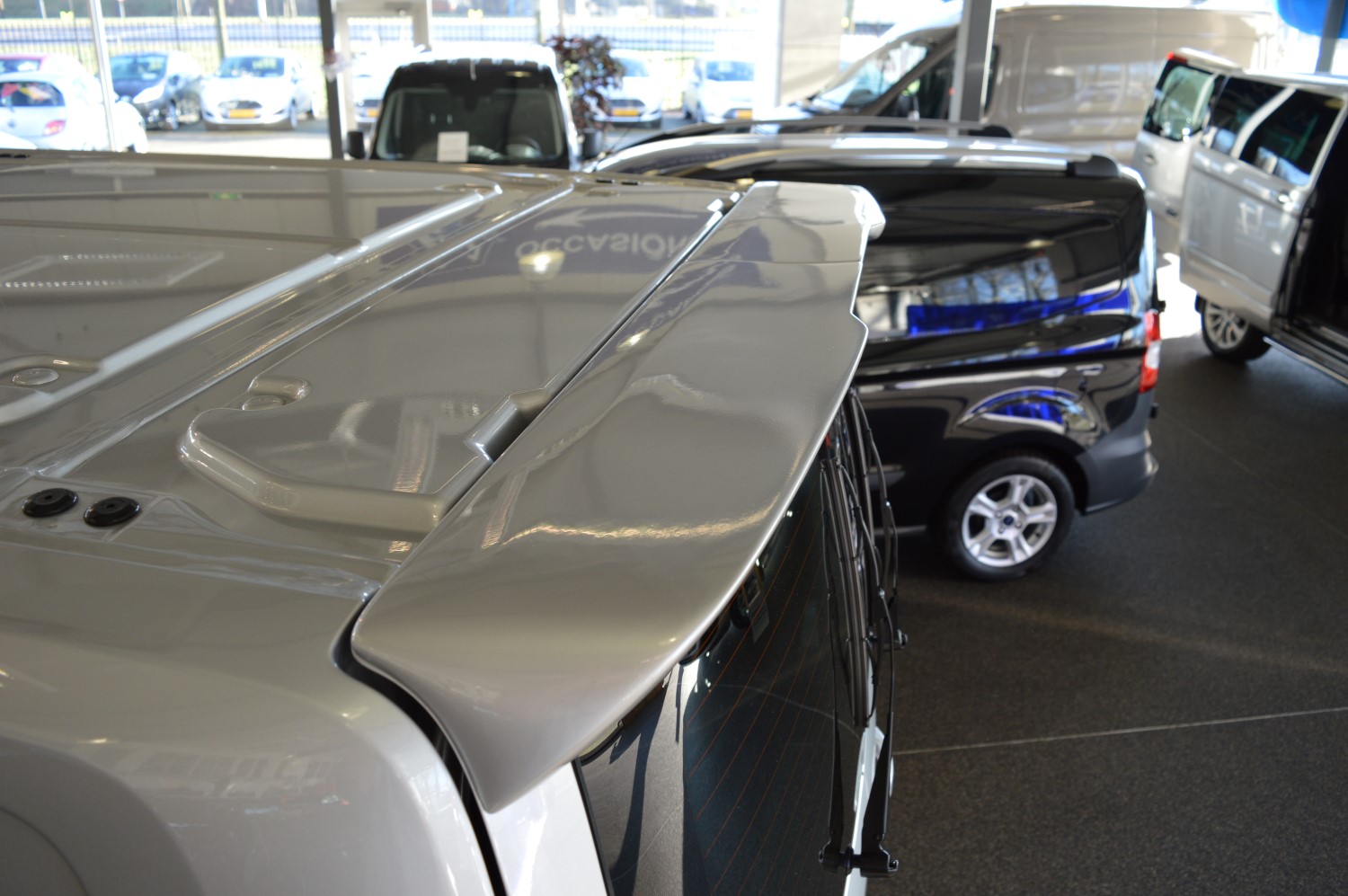 rearspoiler transit custom van single door